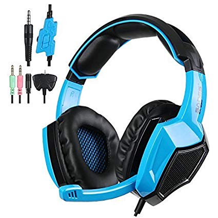 Winke Multi-Platform Stereo Surround Sound Gaming Headset Professional Noise Cancelling Over-Ear Headphones with Microphone for PlayStation4 PC PS4 XBOX 360