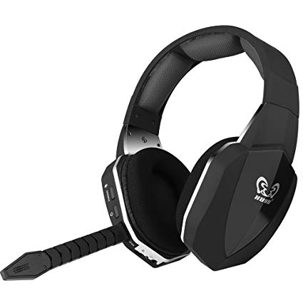 HUHD® 2.4Ghz Optical Wireless Gaming Headset Xbox one PS4 Xbox 360 PS3 PC Computer Tablets MAC Headphone with Detachable Mic (Compatible with XBox One With Using Of Microsoft Adaptor Or Kinect ) Black