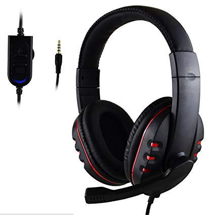 NoyoKere 3.5mm Over-ear Gaming Headphone Headset Earphone Headband with Mic Stereo Bass Sony PS4 PC Game