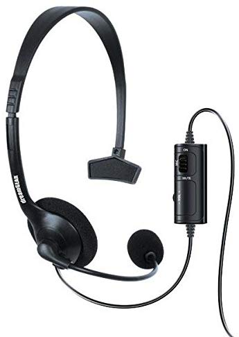 dreamGEAR Broadcaster Wired Headset for the PS4 with Flexible Boom Microphone and Inline Volume/Mute Control