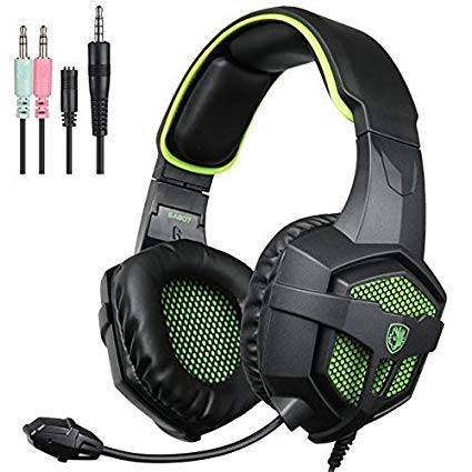 Gaming Headset , SADES 807 PS4 XBOX ONE PC Gaming Headphone Over the ear Headphone with Microphone