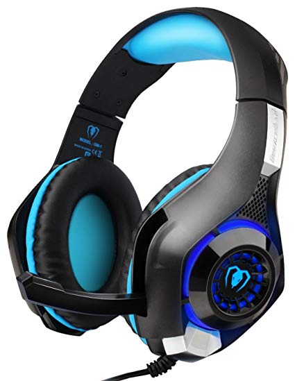 DIZA100 PS4 Gaming Headset with Microphone for PlayStation 4, Xbox one,PC-Blue
