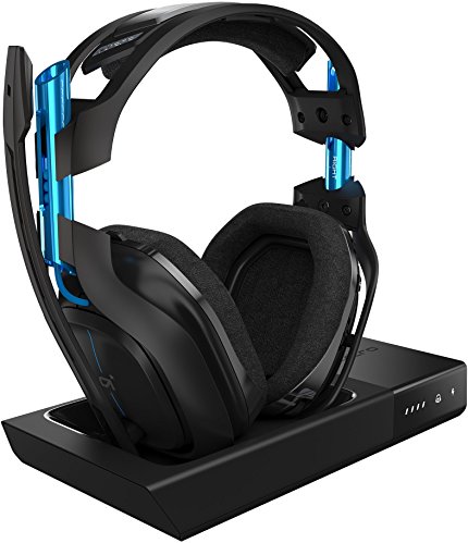 ASTRO Gaming A50 Wireless Dolby Gaming Headset - Black/Blue - PlayStation 4 + PC